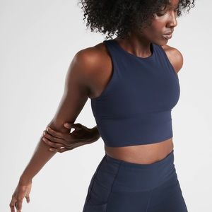 Athleta Conscious Crop A-C in Navy